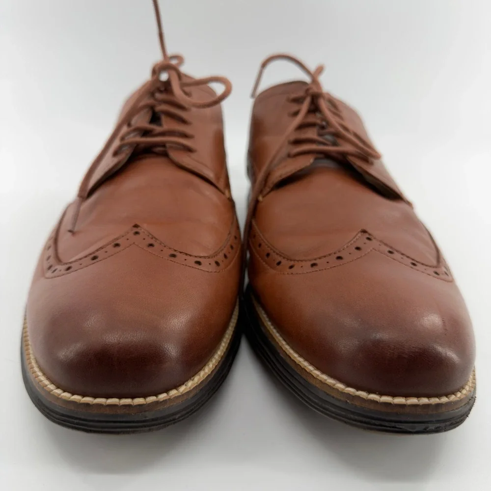 Cole Haan Original Grand Wingtip Oxford British Tan Leather Mens 13 W